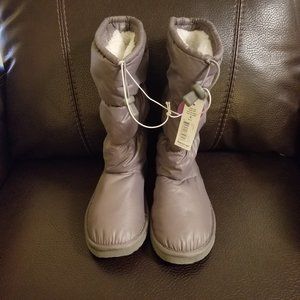 Faded Glory - Girls Size 3, Grey Boots